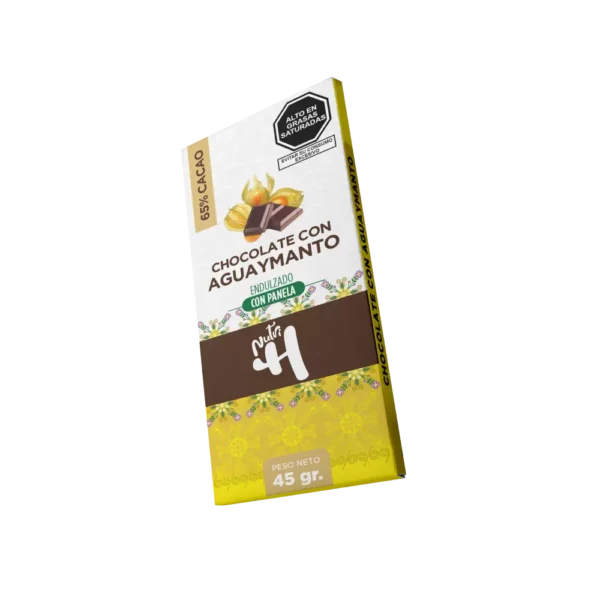 Chocolate en barra con Aguaymanto