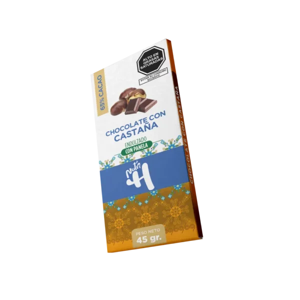 Chocolate en barra con Castaña