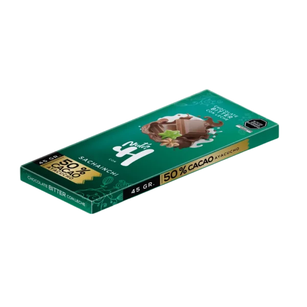 Chocolate en barra con Sachainchi