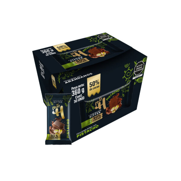 Chocolate con pistacho ( 10g )